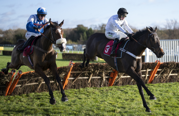 Constitution Hill, right, looks the better of Nicky Henderson's two in the opener 